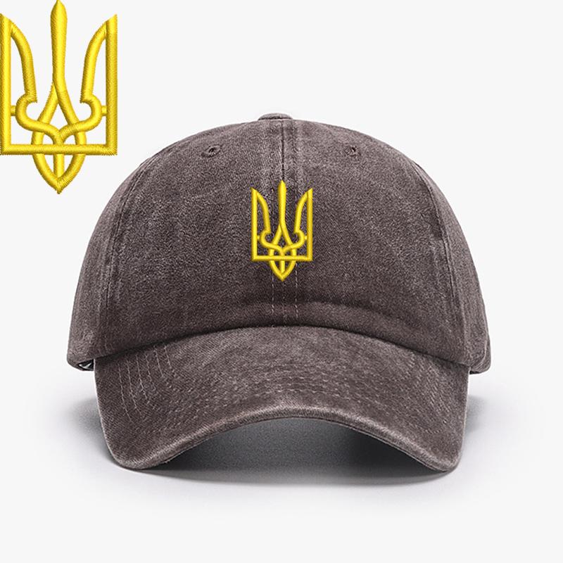 Embroidery Ukraine Trident Symbol Spetsnaz Special Forces Men Baseball Caps Brass Buckle Dad Caps Snapback Adjustable