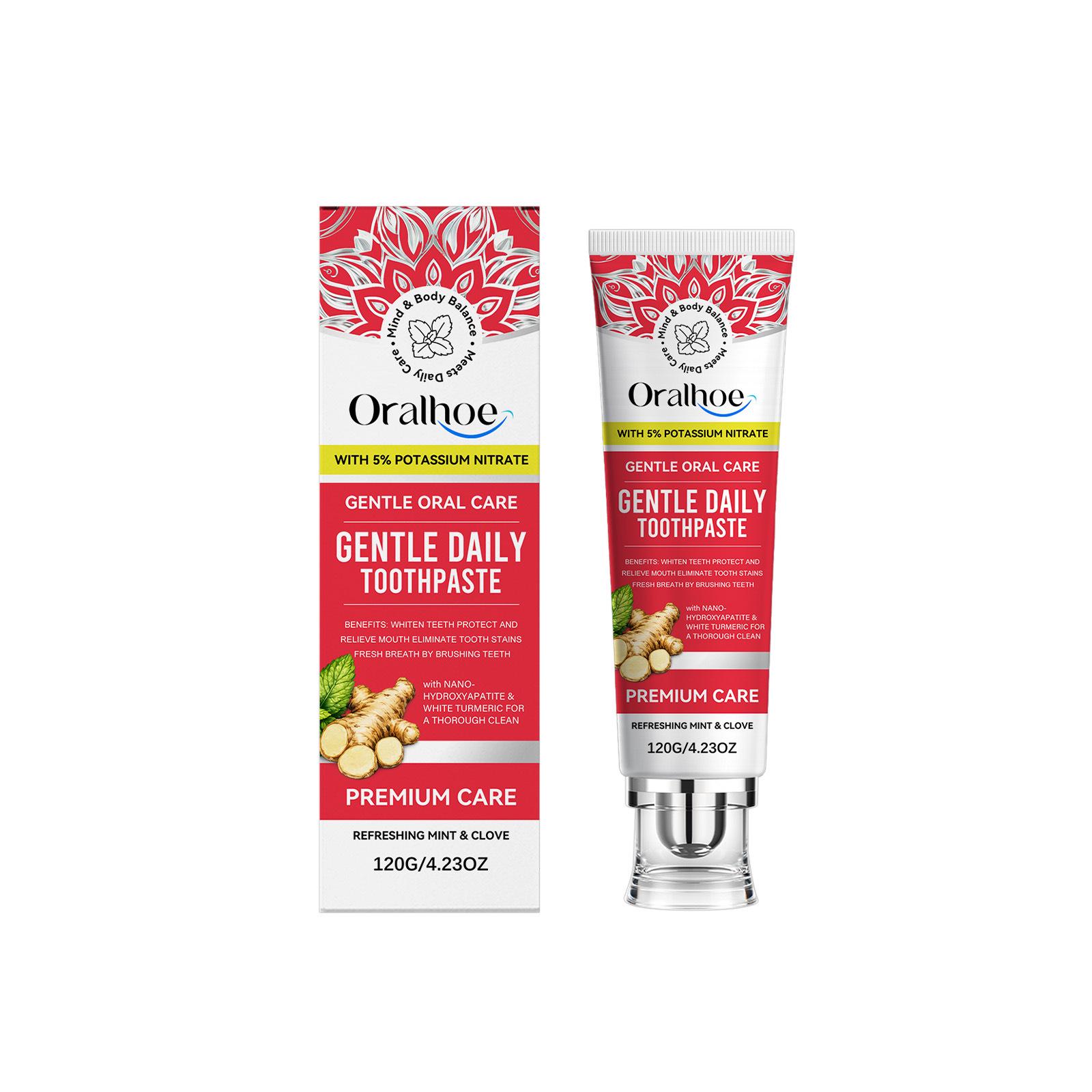ORALHOE Fresh Breath Toothpaste: Gentle Brightening and Stain Removal for Daily Oral Comfort