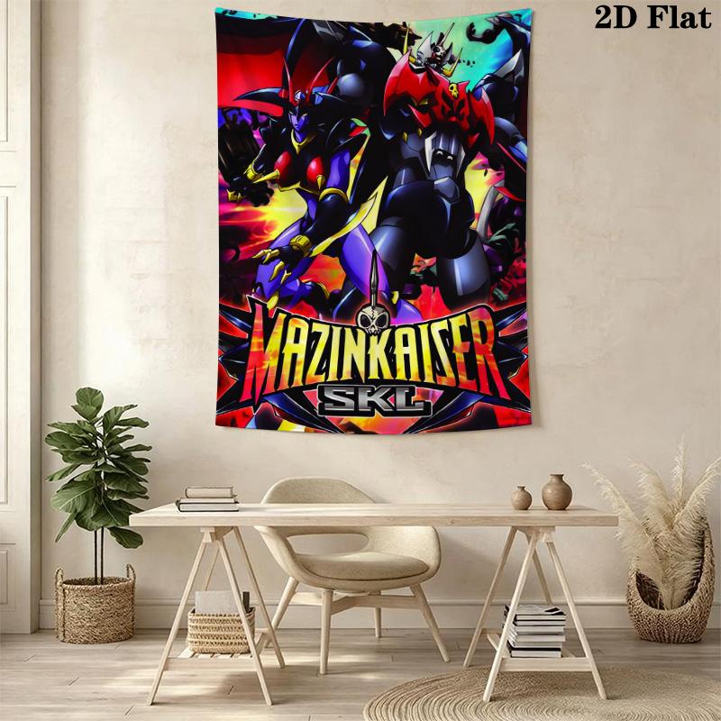 Mazinger Z Pattern Home Decor Tapestry, Wall Hanging, Decorative RV Wall Cloth.MGT0918559