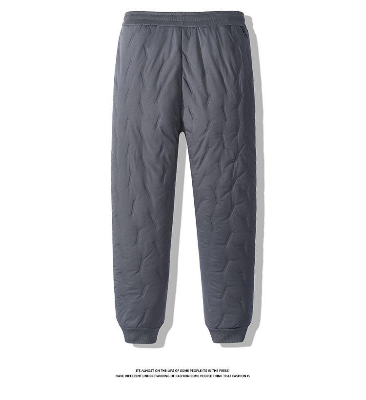 Herren Übergröße Fleecegefütterte Winter Baumwollhose für Freizeit- oder Sportbekleidung