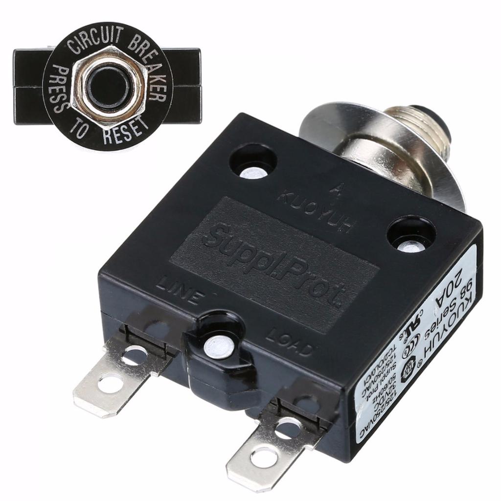 125//250Vac 20A 20 Amp Circuit Thermal Breaker Thermal Protector For Generator RZ