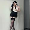 Sex tube top office ol uniform seduction pure desire secretary dress hip skirt passion suit