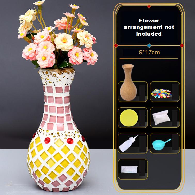 Mosaic Vase Diy Handmade Materials Pack Children's Creative Puzzle Kindergarten Handmade Toys