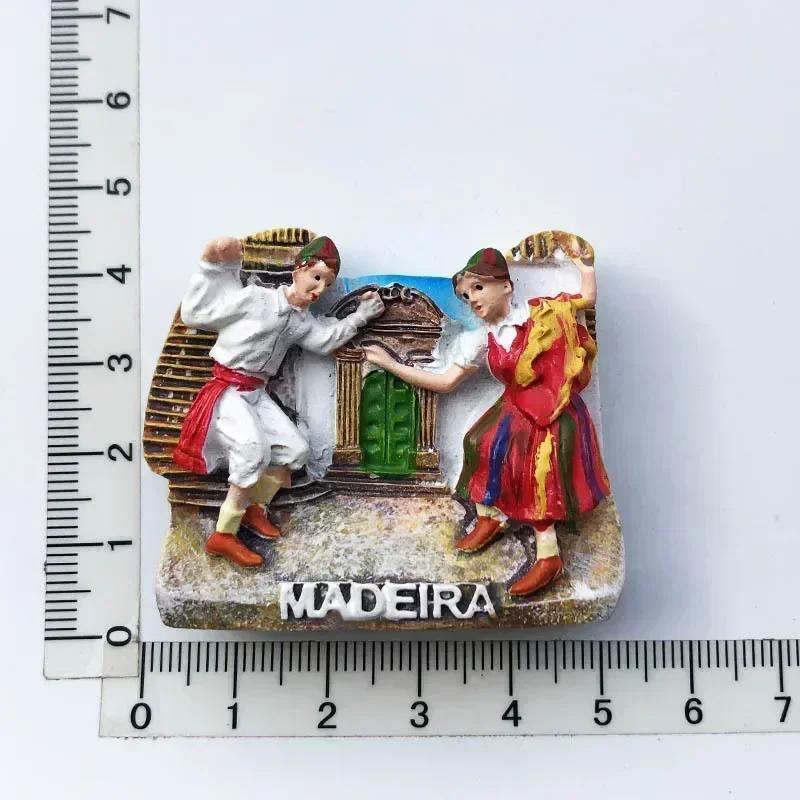 Portugal Fridge Magnets Tourist Souvenir Portuguese Cock Lisboa Tram Guitar Magnetic Refrigerator Sticker Collection Travel Gift