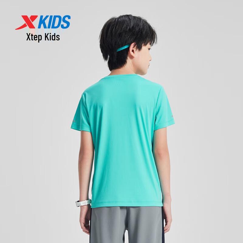 XTEP Kids' Quick-Dry Short-Sleeve Knit Tee