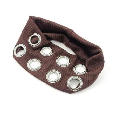 Ampie Fasce Elastiche con Occhielli Vuoti Accessori per Capelli Steampunk per Appassionati di Metal Rock e Punk