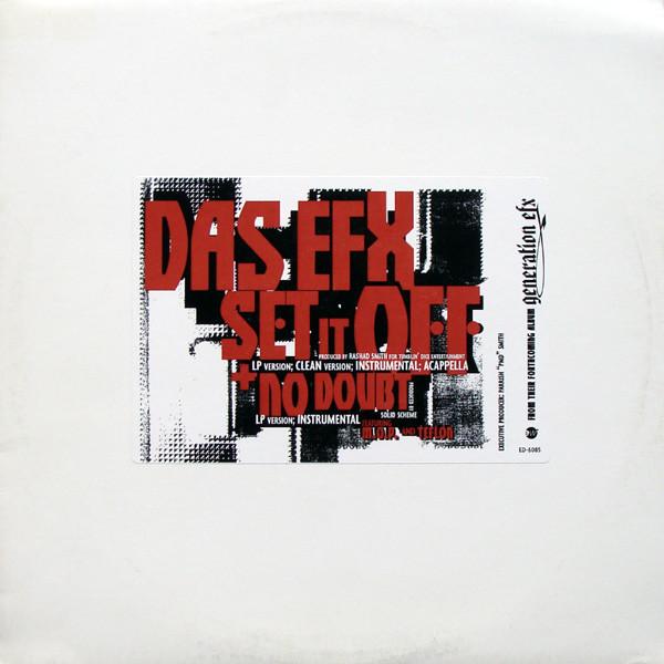 

12inch Record DAS EFX Set It Off ED6085PROMO EastWest Record 1998 US Rap HipHopRB Used