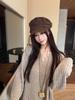 Women's Long-Sleeve Textured Brushed T-Shirt, New Spring/Autumn Korean Style, Loose Fit Versatile Base Layer Top
