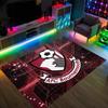 Bournemouth Football Design Crystal Velvet Carpet Cozy Non?Slip Printed Rug For Bedroom Living Room Entrance