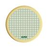 Round Plaid Hard Diatom Mud Coffee Tea Coaster Thermal Insulation Pad Office Non-slip Absorbent Pad