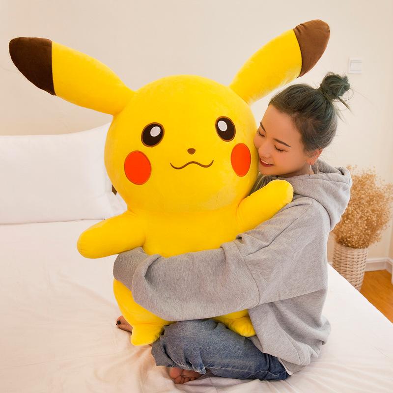 Cute Yellow Electric Mouse Plush Toy Pillow High Quality Anime Doll Gift For Kids Friends Birthday Christmas