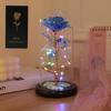 Eternal Rose LED Light Foil Red Artificial Flower in Glass for Girlfriend Wedding Party Supplies Valentine's Day Christmas Gifts