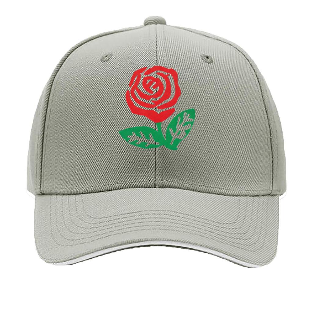 Green Leaf Rose Baseball Cap Breathable Adjustable Hat for Couples Lightweight YK Style Couple Ha Sandwich Baseball Cap
