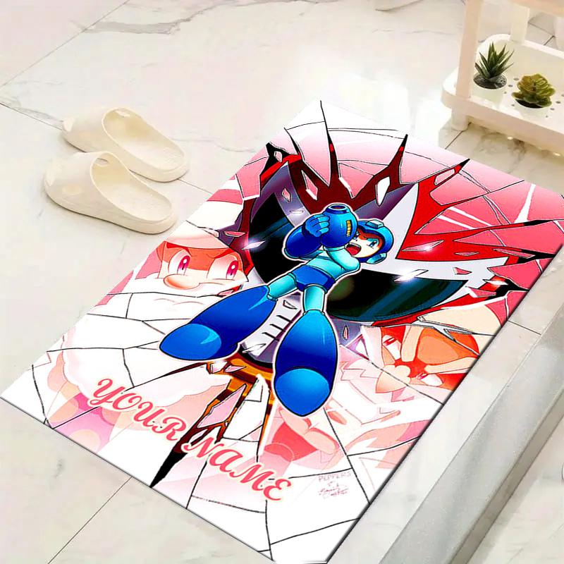 Custom 1Pc Mega Man Adventure Rug Office Carpet Indoor Outdoor Entrance Doormat Nonslip Soft And Comfortable Living Room D2915183