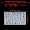 1Pcs Mirror Jewelry Crystal Epoxy Resin Mold Love Geometry Moon Variety Gemstone Pendant Mold for DIY Resin Pendants Crafts