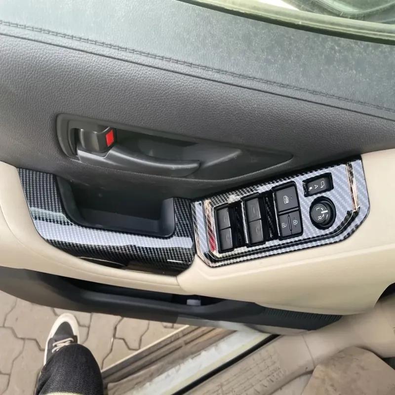 For Toyota Land Cruiser 300 LC300   2024 inner door armrest window lift switch panle cover glass control cover sticker