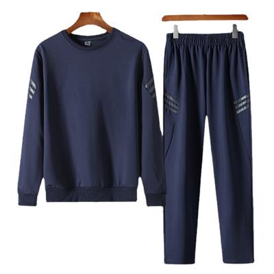 Üç Çizgili Spor Takım Seti, Erkek Modaya Uygun Günlük Takım, Kapüşonlu Sweatshirt, Erkek Koşu Spor Takımı