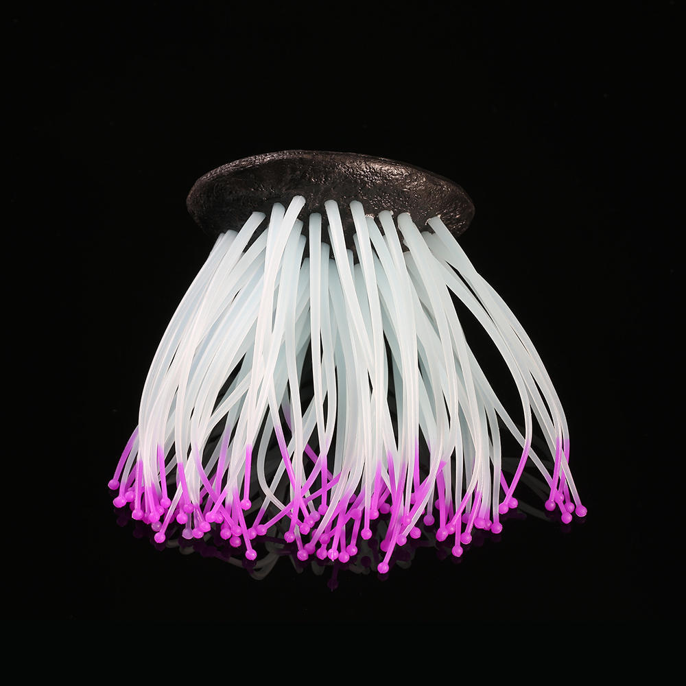 Decorazione Per Acquario Polpo Artificiale Decorazione Per Acquario Fluorescente Polpo In Silicone Con Ventosa Accessori Per Acquari - 10