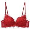 Womens French Lace Bralette Push Up Triangle Cup No Underwire Sexy Backless Bra