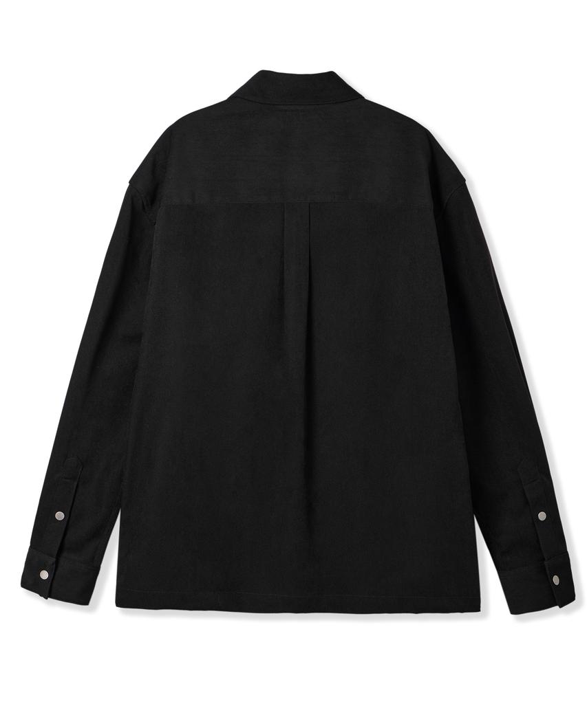 USPOLOASSN Oversized Wildlederhemd_Schwarz