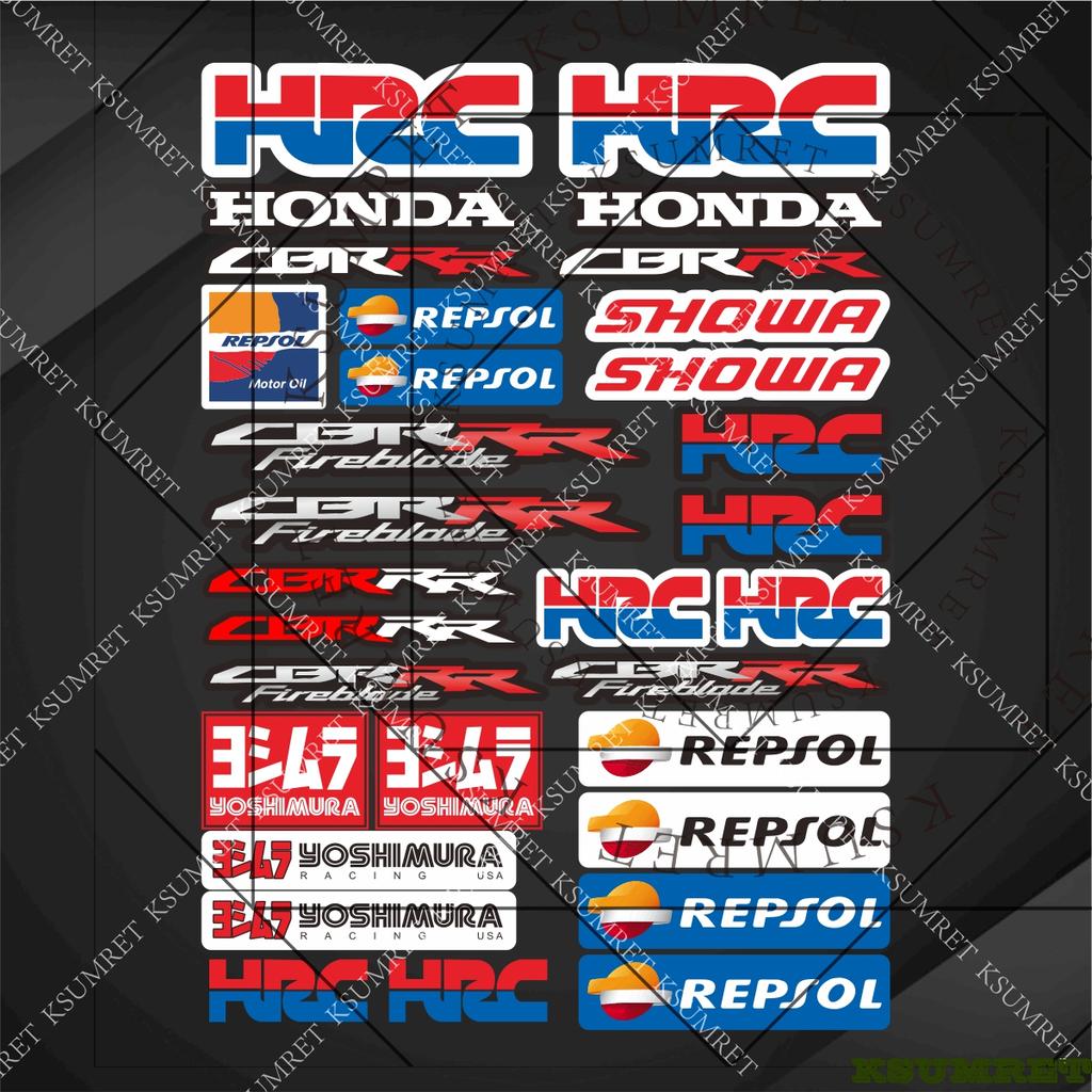 Vinyl Honda CBR Fireblade HRC Racing RR-R SP Sticker Logo Motorcycle Hemet Decal Waterproof