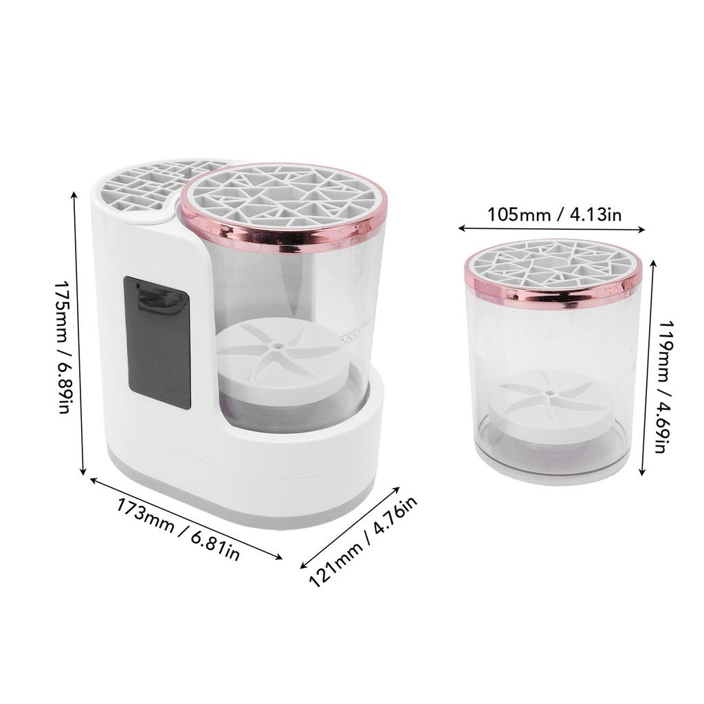 Electric Makeup Brush Cleaner Machine 850 RPM Cosmetic Brush Cleaner Dryer Machine Automatic 2H 5H Drying Timer