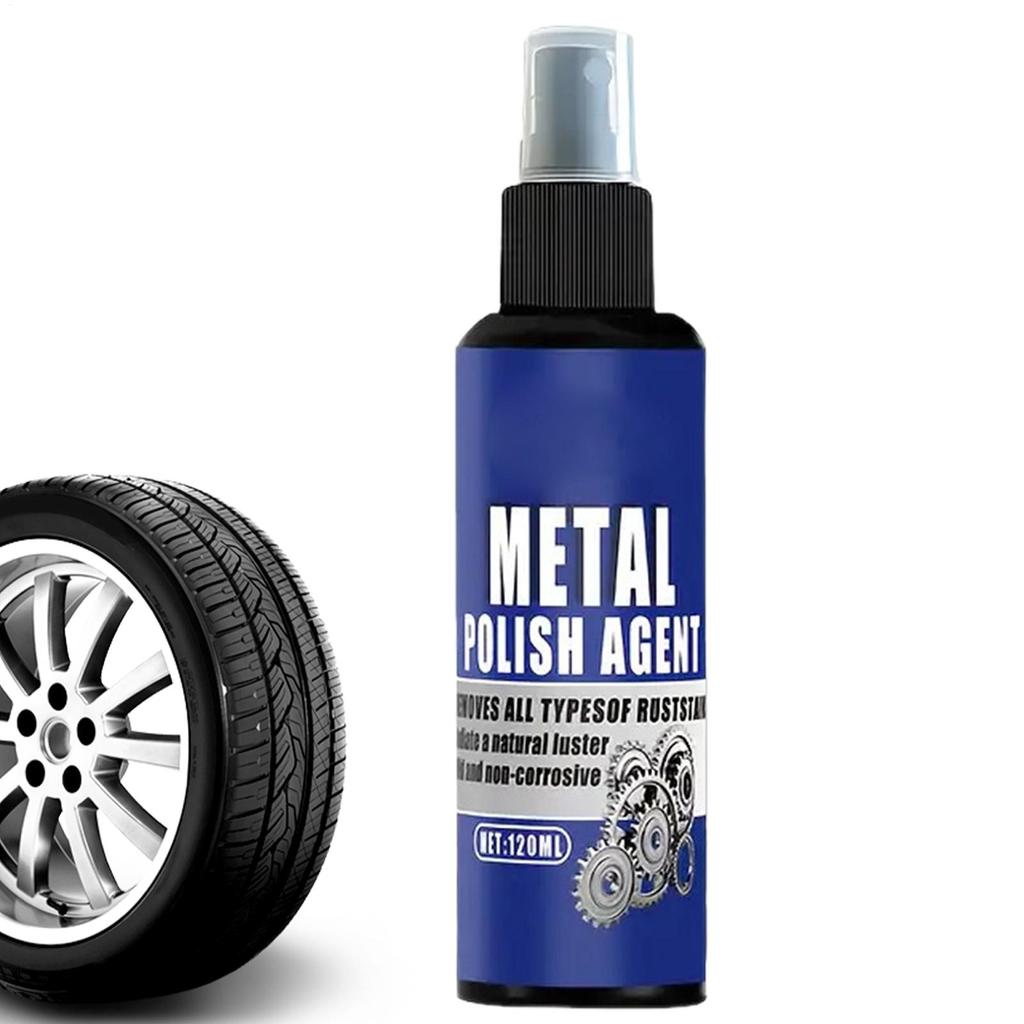 Rust Remover Spray 120ml Fast Acting Heavy Duty Cleaning Metal Rust Dissolver Detailing Cleaner for Automotive Truck RV SUV