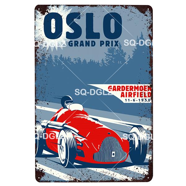 Brooklands Plaque Metal Sign Vintage Bar Decor Tin Sign Vintage Pub Bar Decor Metal Metalen Borden Racing Poster Plate
