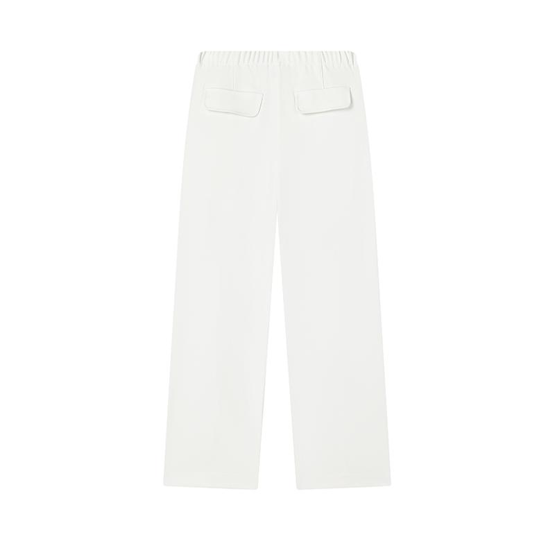 Fila Emerald Fashion Einfarbige Vielseitige Freizeit-Hose Damen Unterteile Wolkenweiß F11W524803F-WT