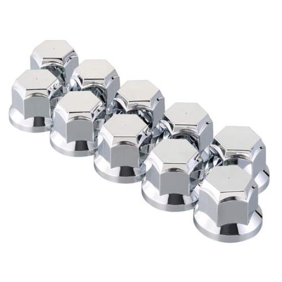 

Plastic Wheel Nut Pack of New Large Plated Finish pa-man Caps, 33mm, 10, ISO, Vehicle, 10-Hole, Front/Rear,