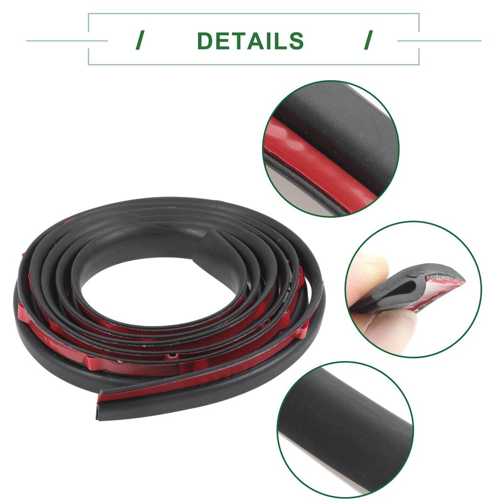 Motoforti Universal Car Weather Strip, Door Weather Strip, Edge Trim Seal Strip, Self Adhersive