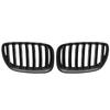 1Pair Car Front Hood Bumper Kidney Grille Grill Single Line Chrome Black For BMW X5 E53 2004 2005 2006 51137113733 51137113734