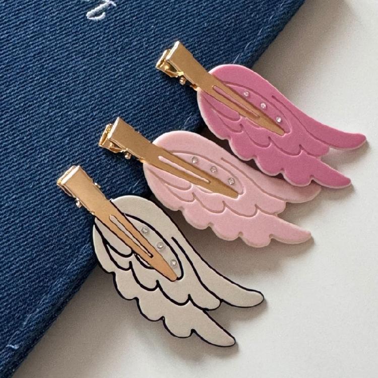 Beliebte Flügelform Haarspange Seitenhaarspange Rutschfestes Design Haarnadel Für Kinder Jugendliche Tägliches Tragen Mode Damen Accessoires