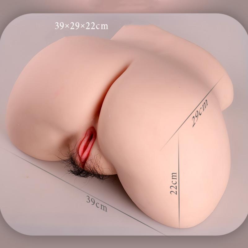 Men's Masturbation Cup Big Ass Buttocks Soft Real Skin Feel Pubic Hair Sex Doll Vibration Adult Sex Toy