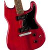 Squier by Fender Squier Electric Guitar Paranormal Laurel Black Crimson Red Transparent with Soft Case Strat-O-Sonic, Fingerboard, Pickguard,