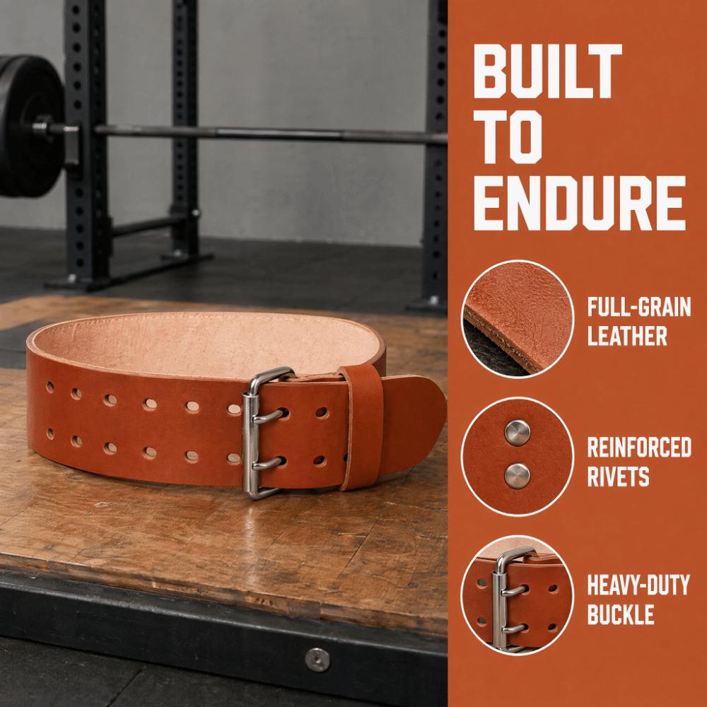 Brown Weightlifting Belt Adjustable Brown Leather Weightlifting Belt Lifting Belt Weight Training