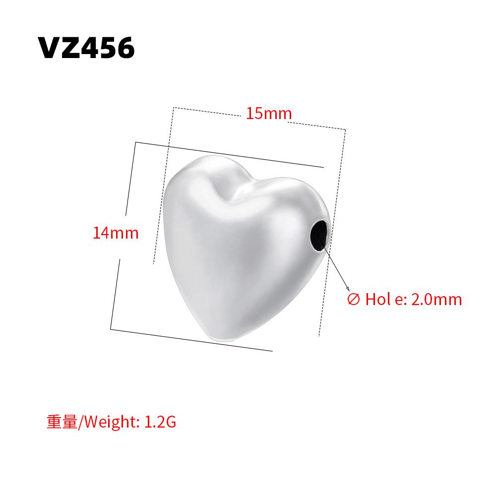 Unique Round and Heart-Shaped 3D Spacer Beads, Gold-Plated Brass Metal Beads DIY Crafting Supplies for Necklaces Bracelets:VZ446