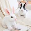Cartoon Fluffy Simulation Rabbit Plush Toys Lying Bunny Dolls Pillow and Children Kids Birthday Xmas Gifts