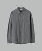 NONBLANK Irregular Panel Check Ls Shirt_Bluish Grey