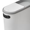 Slim Garbage Can with Storage Slot Simple Rubbish Container Bathroom Trash Can for Laundry Room Sunroom Office Garage Entryway