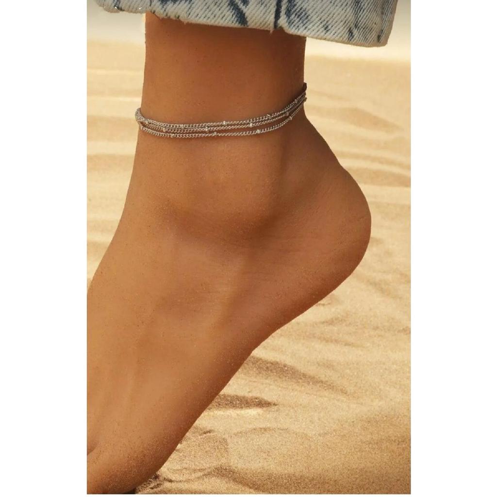 Damen Silberkette Multiple Multi