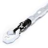 nakira Motorcycle Handlebar Brace Universal Fit for nkr955 Bar, Ape, Monkey, CRF250M, CB400SF, PCX, (Silver)