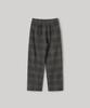 ANOTHER OFFICE WOMEN W. Yark Wool Tie-Up Easy Pants (Charcoal Check)