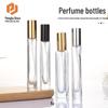 Compact Transparent Glass Perfume Decanting and Spray Bottle