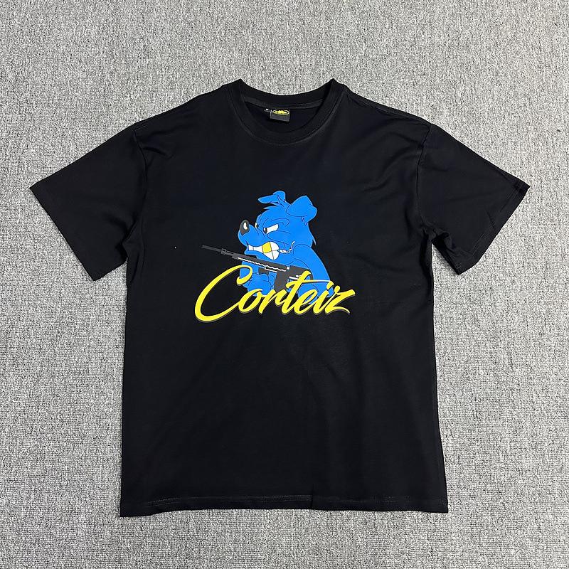 Corteiz Alcatraz Series T-shirts for Men and Women, Short-sleeve Short Sleeve with Lettered Logo Print Crew Neck Loose Casual T-shirt