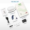 GM-105 Smart Noise Cancelling Ear-hook Rechargeable Elderly Hearing Aids, Spec: US Pulg