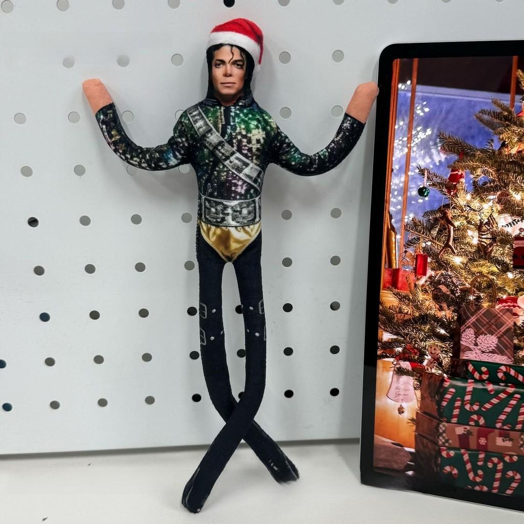 Michael Jackson Christmas Plush Collectible With Poseable Skeleton For Fans