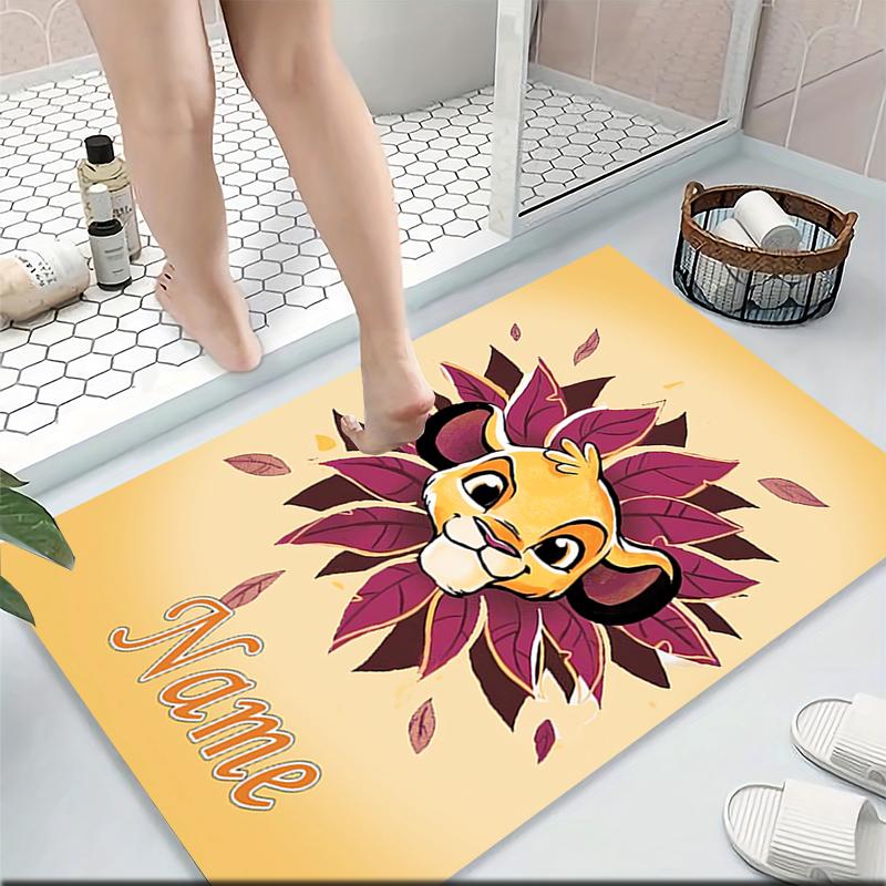 Custom Name Lion Sunset Majesty Carpet Rug Customizable Soft Washable Anti-Slip Home Living Room Sofa Mats Personalized Rug. 0909306