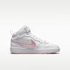 Nike Court Borough Mid 2 White Pink Glaze (GS)
