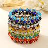 Colorful Evil Eye Beaded Bracelet: Stylish Design for Everyday Wear